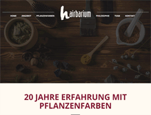 Tablet Screenshot of hairbarium.de